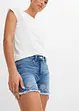 Jeans short met broderie anglaise, bonprix