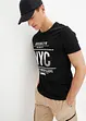 T-shirt van biologisch katoen, slim fit, bonprix