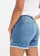 Jeans short met broderie anglaise, bonprix