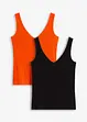 Geribde top (set van 2), bonprix