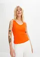 Geribde top (set van 2), bonprix