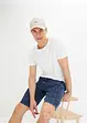 Cargo jeans bermuda van biologisch katoen, loose fit, RAINBOW