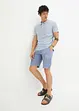 Cargo bermuda met linnen en riem, regular fit, bonprix