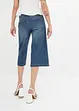 Wide leg capri jeans met mid waist, John Baner JEANSWEAR