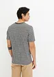 Henley shirt van biologisch katoen met minimal print en korte mouwen, bpc bonprix collection