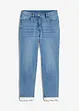 Stretch jeans met kanten boordjes, bonprix