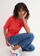 Shirt met boothals, halflange mouw, bonprix