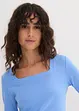 Longsleeve met carréhals (set van 2), bonprix