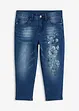 Capri jeans met vlinderprint, bonprix