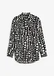 Gedessineerde, lange blouse van soepele viscose, bonprix