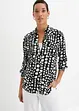 Gedessineerde, lange blouse van soepele viscose, bonprix