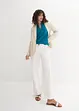 Blouse met linnen en 3/4 mouwen, bonprix