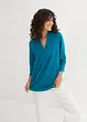 Blouse met linnen en 3/4 mouwen, bonprix
