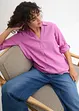 Blouse met linnen en 3/4 mouwen, bonprix