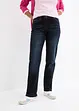 Straight jeans met mid waist van katoen, bonprix