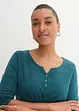 Lichte longsleeve met knoopsluiting, bonprix