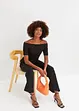 Carmen-shirt met kant en structuur, BODYFLIRT boutique