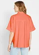 Oversized blouse met halflange mouwen en linnen, bonprix