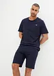 T-shirt en shirt bermuda (2-dlg. set) van biologisch katoen, bonprix