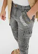 3/4 jeans met cargozakken, loose fit, John Baner JEANSWEAR