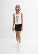 Meisjes top en broekrok van biologisch katoen (2-dlg. set), bonprix