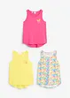 Meisjes jersey top (set van 3) van biologisch katoen, bonprix