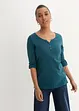 Lichte longsleeve met knoopsluiting, bonprix