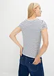 Gestreept shirt met cut-out, bonprix