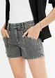 Jeans short met studs, bonprix