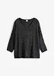 Ajour trui met glitter, bonprix