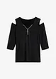 Cold shoulder shirt van soepele viscose, bonprix