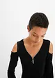 Cold shoulder shirt van soepele viscose, bonprix