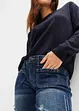 Flared stretch jeans low waist, bonprix