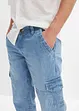 Regular fit 3/4 stretch cargo jeans, straight, bonprix