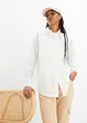 Oversized overhemdblouse met knoopsluiting van katoen, bonprix