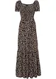 Maxi jurk van viscose, korte maat, bonprix