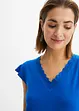 Shirt met kant van een viscose-mix, bonprix