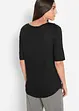 Longshirt van zachte viscose (set van 2), bonprix