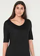 Longshirt van zachte viscose (set van 2), bonprix
