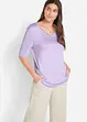 Longshirt van zachte viscose (set van 2), bonprix