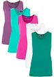 Katoenen longtop (set van 5), bonprix