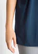 Wijd longshirt met V-hals (set van 5), korte mouw, bonprix