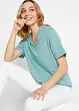 Wijd longshirt met V-hals (set van 5), korte mouw, bonprix
