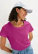 Shirt met ronde hals (set van 5), korte mouw, bonprix