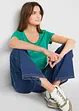 Shirt met ronde hals (set van 5), korte mouw, bonprix