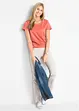 Shirt met ronde hals (set van 5), korte mouw, bonprix