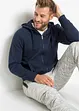 Sweater met capuchon en ritssluiting, bonprix