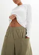 Lichte twill broek in een elastische katoenmix, bonprix