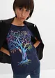T-shirt met print van biologisch katoen, bonprix