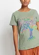 T-shirt met print van biologisch katoen, bonprix
